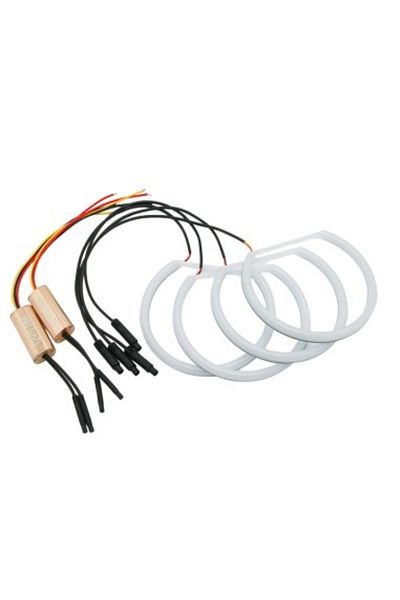 Xenon Bright COTTON LED Angel Eyes Kit with Turn Signal for BMW X3 E83 - 2x106mm semi + 2x131mm