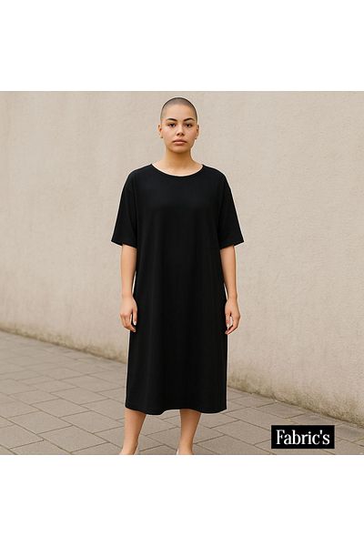 The Fabrics Studio Rochie din bumbac pieptănat subțire de mărime mare