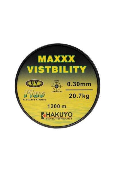 Hakuyo Fir monofilament MAXXX VISIBILITY FLUO, 1200m, 0.26 mm