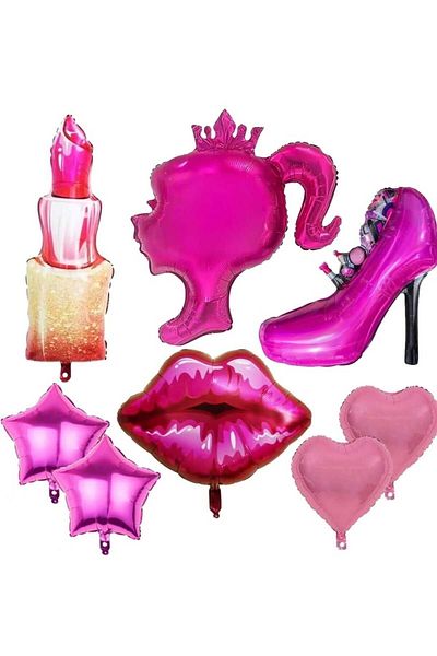 DÜVENCİ TİCARET Girl's Foil Balloon Set