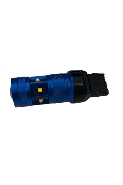 Xenon Bright Car LED T20 7443 Yellow Canbus With 9 SMD 2525 12-24V with single intensity