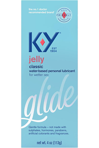 KY مُزلق شخصي غير دهني قائم على الماء من كي واي جيلي، 4 أونصة