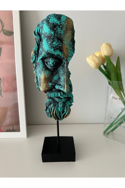 ALCSTORE Zeus Mitoloji Yarım Yüz Obje
