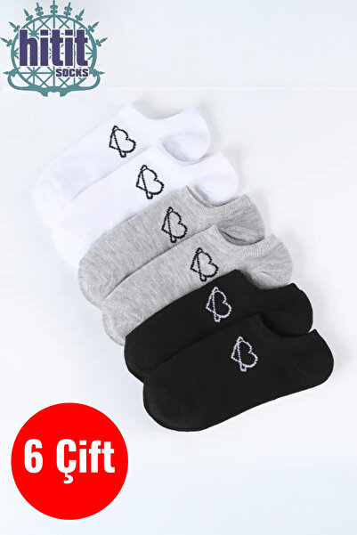 Hitit Socks 6 perechi de șosete invizibile pentru femei, de calitate premium,...