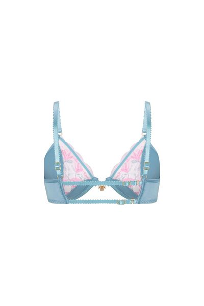 Feu De Elu Балконет с деколте Blume Turquoise Satin Lace