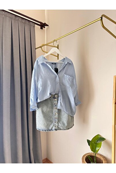 Store DÜŞÜK OMUZLU OVERSİZE GÖMLEK