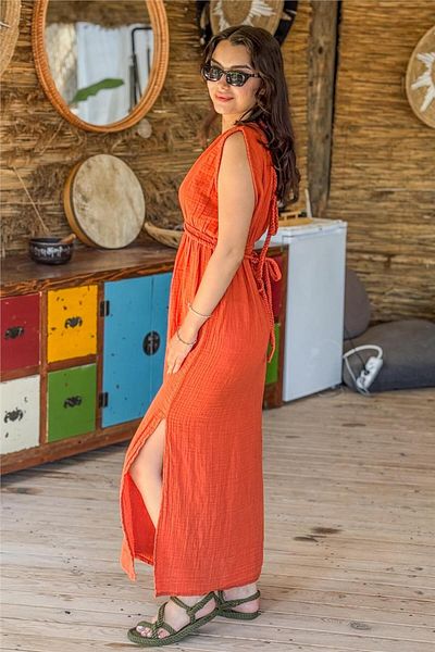 Miss Boheme Tile Color Cleopatra Hair Braided Muslin Dress