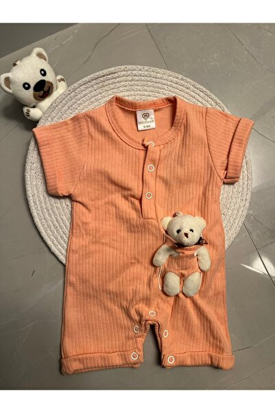 bellamombaby Ayıcık Süslü Kısa Tulum