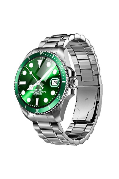 ZCWATCH V0525 316L Paslanmaz Çelik, Döner Bezel, Bt Call, Spor Sağlık, IP68 P...