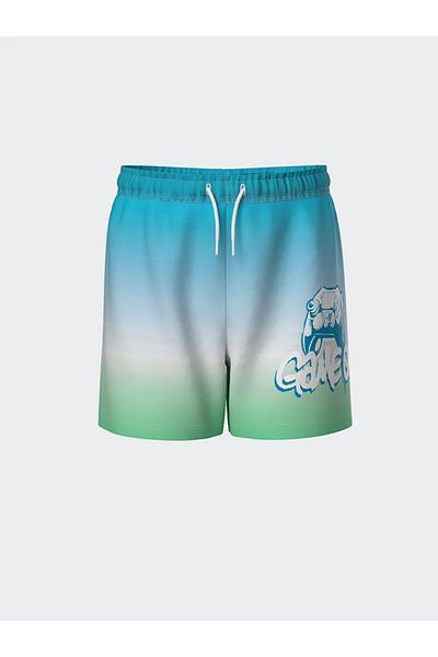 LC Waikiki Lcw Kids Turquoise Quick Dry Uv Protection Boys Swim Shorts