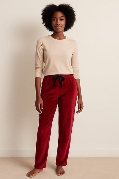 enmodaiçgiyim Patterned Women's Single Bottom – Comfortable and Stylish with 100% Cotton Viscose Stretch Fabric