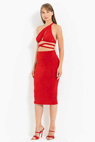 Kikiriki Red Midi Skirt