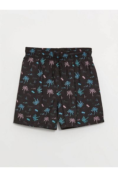 LC Waikiki Lcw Eco Black Elastic Waist Quick Dry Boys Swim Shorts