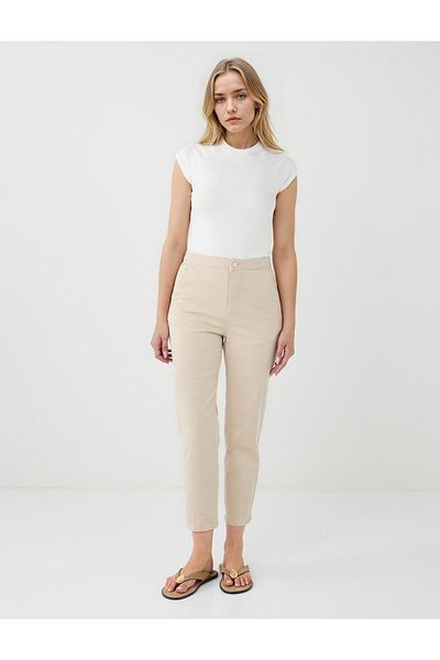 Jimmy Key Stone Regular Waist Regular Leg Gabardine Trousers