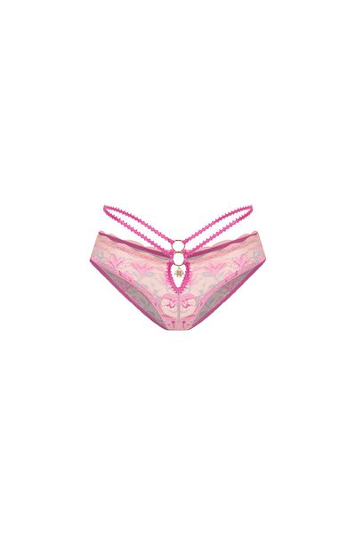 Feu De Elu Fleur Pink Lace Slip