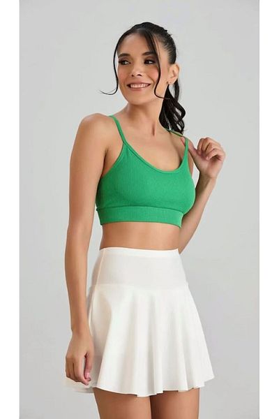 boutich Women's Straped Camisole Crop Bluz
