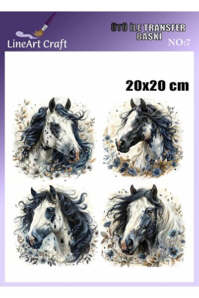 LİNEART Ütü İle Transfer Baskı & Kumaş Transfer No:KMŞ7-18x20cm