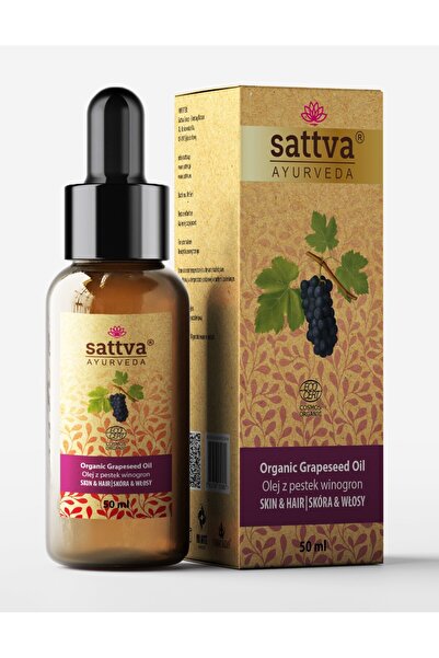 Sattva Ayurveda Ulei de struguri organic, 50ml - Sattva Ayurveda