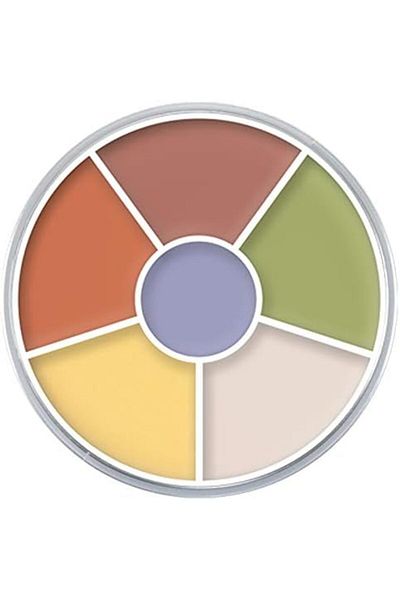 Kryolan Concealer Wheel Six Colors Neutralizer Green Natural