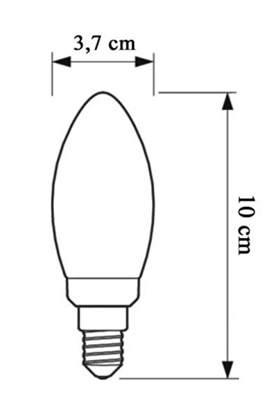 yıldırımavize 5 W E14 Duylu 6500 Kelvin (500 Lümen Yüksek Işık )beyaz Led Ampül