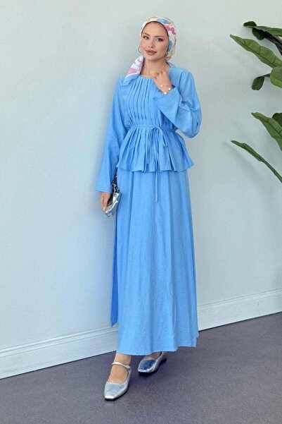 Şulemoda Giyim Defne Skirt Suit Blue
