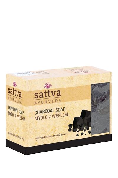 Sattva Ayurveda Glycerin and charcoal soap, 125gr - Sattva Ayurveda