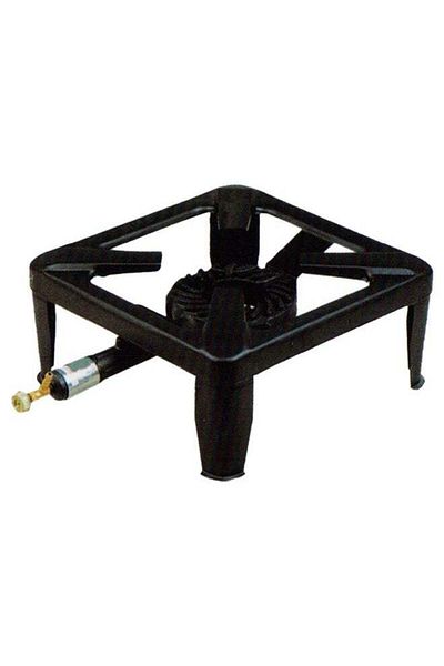 Generic Single burner gas stove for camping and indoor use, 45x8 cm