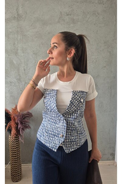 Butik KOT YELEK DETAYLI TİŞÖRT