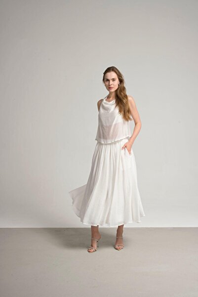 laviess Women's Pleated Midi Skirt