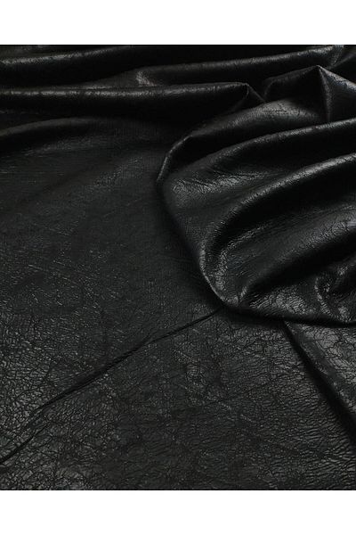 Kumaş Parça Matte Plated Fleece in Black Color (Width 170 cm X Length 215 cm)