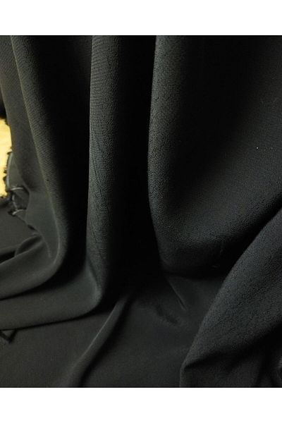 Kumaş Parça Maroccan Viscose in Black Color (Width 140 cm X Length 200 cm)