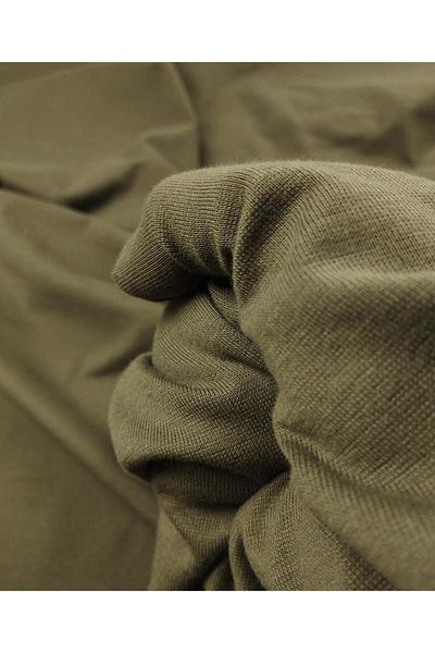 Kumaş Parça Interlock Knitted in Khaki Color (Width 160 cm X Length 100 cm)