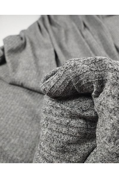 Kumaş Parça Camisole Knitted in Gray Color (Width 120 cm X Length 235 cm)