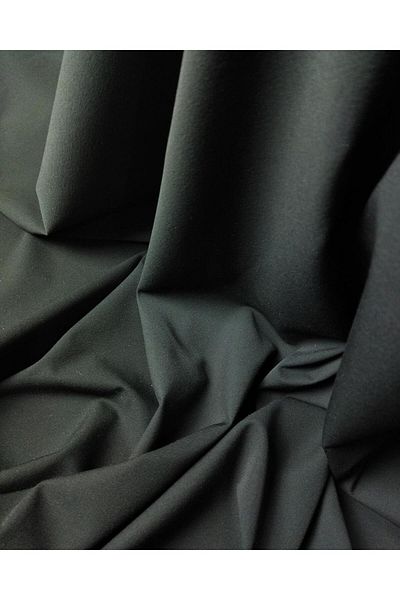 Kumaş Parça Light Flexible Webbing between Crepe Gabardine in Black Color (Width 140 cm X Length 260 cm)