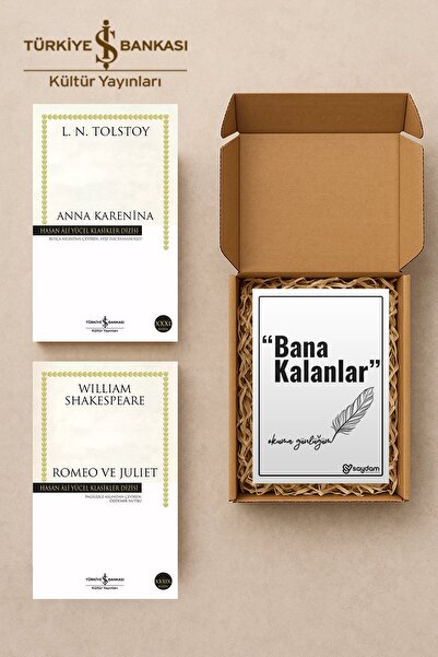 TÜRKİYE İŞ BANKASI KÜLTÜR YAYINLARI Romeo ve Juliet & Anna Karenina Seti