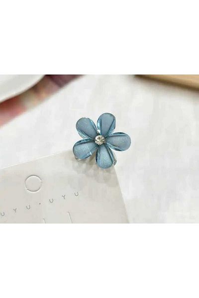 JHTshop Floral Stone Minimal Hairpin Buckle, Hairpin 2 Pieces