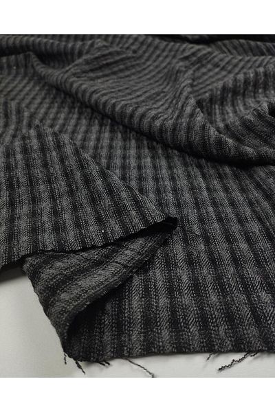 Kumaş Parça Woven in Gray Black Colors (Width 130 cm X Length 195 cm)