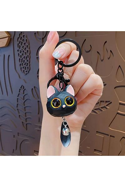 North 3D Cute Cat Eye Keychain