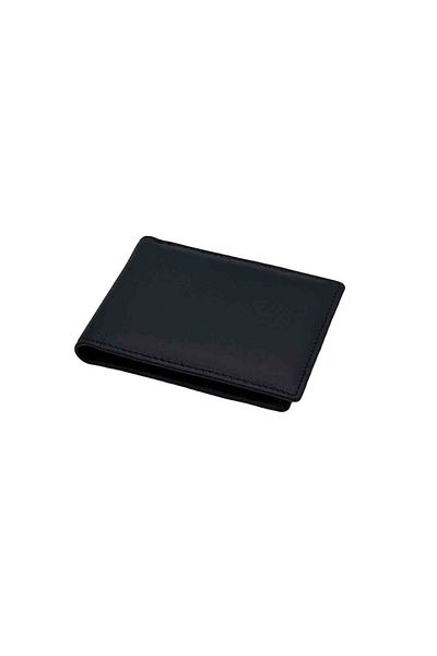 Micutz Men's Slim Wallets Made of Genuine Leather: 9625-WK, Dark Blue Color