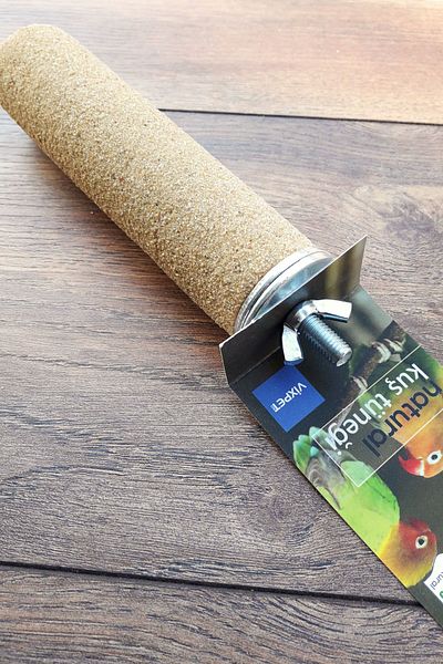 Vixpet Venty 15 cm - Diameter 40 mm Sandy Pedicure Parrot Perch - Macaw, Cockatoo, Jako, Amazon, Ectus, Kayak