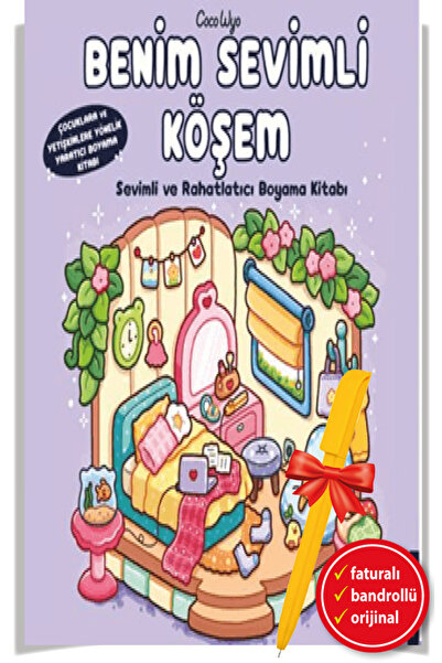 Destek Yayınları Alfa Kalem+ Benim Sevimli Köşem-Boyama Kitabı (Coco Wyo)-Yen...