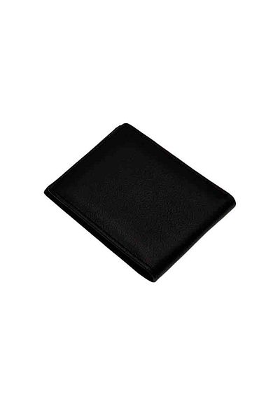 Micutz Men's Slim Wallets Made of Genuine Leather: 9625-WK, Black Color