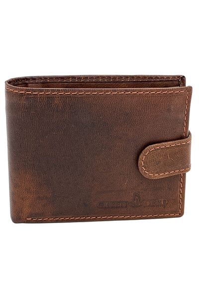 Micutz Brick Brown Genuine Leather Wallet for Men, 12x10x 2cm
