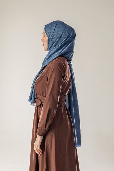 FLEUR SOİE Stillwater Patterned Woven Cotton Shawl