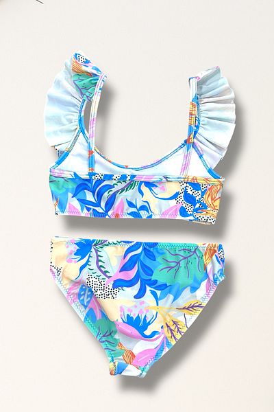 Nilmay mayo Set bikini cu volane pentru fete