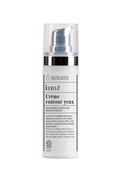 Bioearth Crema contur ochi bio cu melc, 30 ml - Loom Bioearth