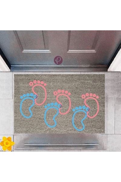 Mu Art Ahşap Bfs Door Mat Decorative Digital Printing Feet P-2350