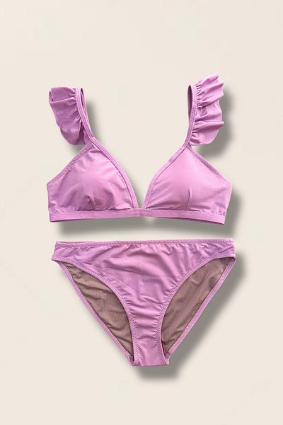 Nilmay mayo Women's Ruffle Bikini Set
