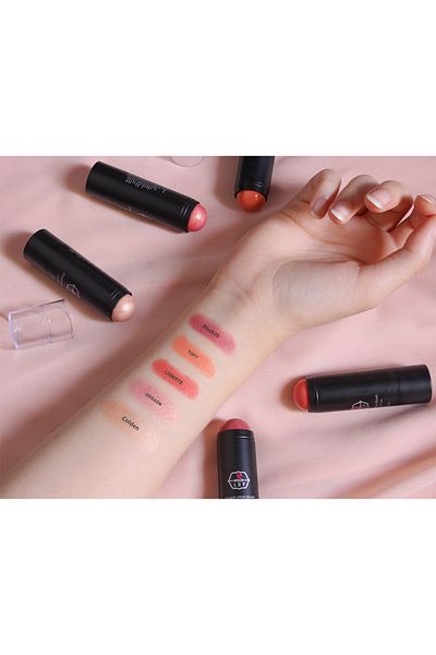 LEF COSMETICS Live Stick Velvet Cream Blush for Cheeks and Lips