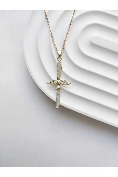 Alexis Carrel 316l Çelik Zirkon Taşlı Elif Zümrüdü Anka Kuşu Kolye